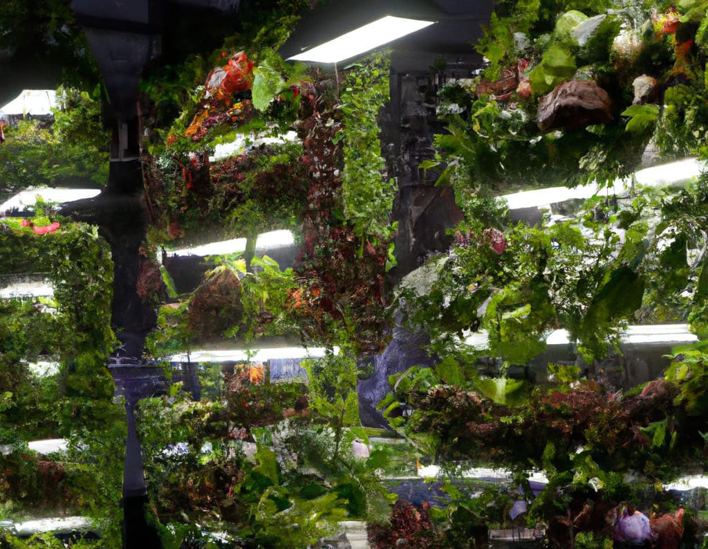 lush vertical garden