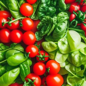 tomatoes and greens